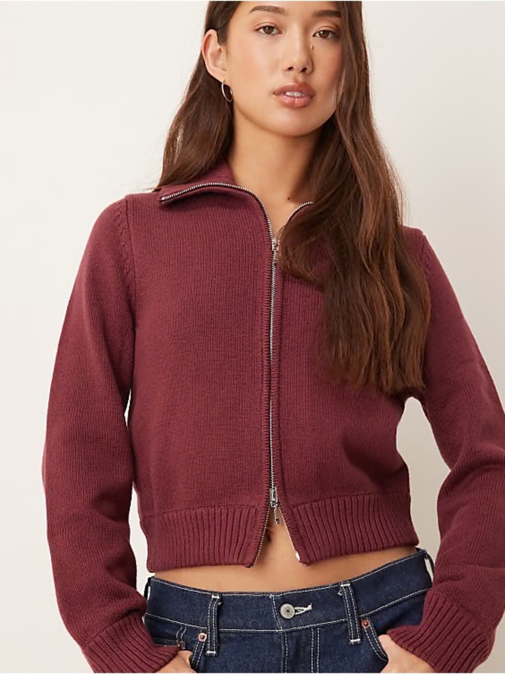 Abercrombie & Fitch Zipper Cardigan